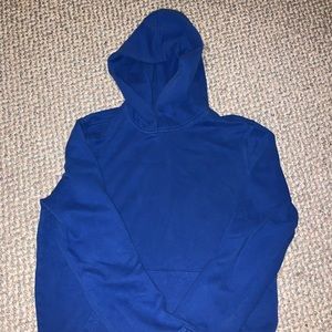 Blue hoodie